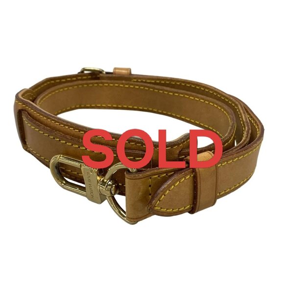 LOUIS VUITTON - Beige Gold Unconfirmed 17 Cowhide Leather Hardware 195-070525 - Picture 1 of 7
